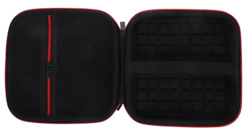 Pochette Noir EVA de Protection Antichoc pour Lecteur DVD Externe | Étui Rigide Portable, Texture Lisse, Design Lanière, pour Câbles USB et Disque Dur