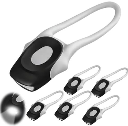 6 Stück Kinderwagenlicht Silikon, Kinder Scooter Licht, Mehrzweck Wasserdichtes LED Warnlicht Roller Licht, Kinderwagen Licht mit Heller LED & 3 Leuchtfunktionen für Kinderwagen Outdoor Läufer