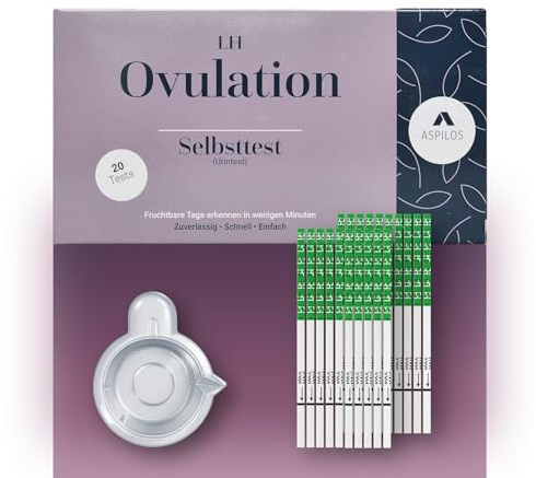 Ovulation Schnelltest - Ovulationstest für Zuhause - Schnelles Ergebnis - Zuverlässig & Präzise - Medizinische Tests in Labor-Qualität (7, Standard)
