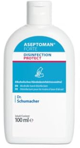 Dr. Schumacher ASEPTOMAN® FORTE Händedesinfektion 100 ml – alkoholisches Handdesinfektionsmittel, schnelle hygienische Schnelldesinfektion, für unterwegs & Alltag