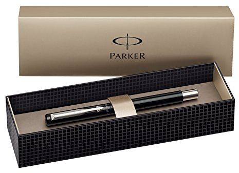 Parker Vector Füllfederhalter (Strichbreite M, Geschenkbox) schwarz