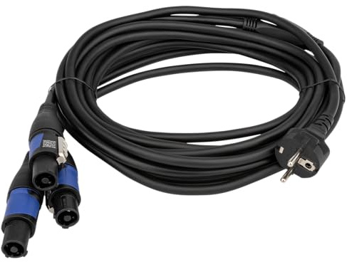 Showtec Schuko auf Powercon 3-Wege-Splitter