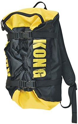 Kong Rope Bag Mochila Bolsa de cuerda libre, negro / amarillo, capacidad 20 litros