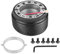 6 Bolt Hole Steering Wheel Adapter Kit, 6-Bolt-Hole Steering Wheel Aluminum Steering Wheel Quick Release Racing Hub Adapter Kit for Mazda 323 MIATA MX3 MX5 MX6