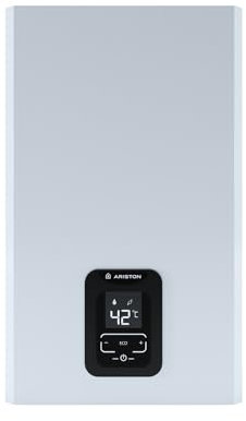 Ariston NEXT EVO X SFT - Scaldabagno a Gas Butano Istantaneo a Camera Stagna 16 L/LPG EU Sicuro con Display LED Intuitivo e Funzione ECO EVO per Maggior Risparmio 34,5x18,7x66 - Classe Energetica A+