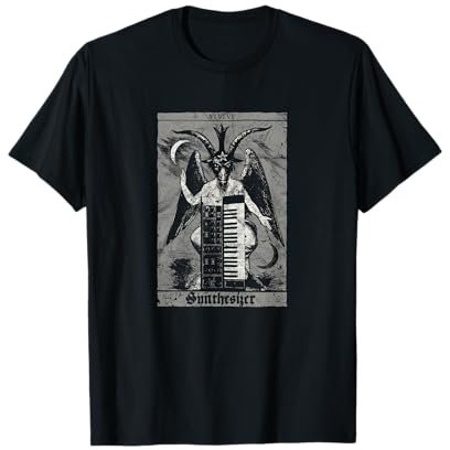 Okkult Synthesizer Baphomet Synth Satan Tarot Analog Gear T-Shirt