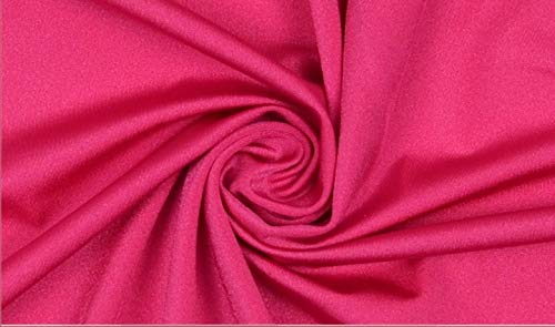 StoffBook E058 Tissu bi-stretch Lycra 20 % élasthanne Rose foncé
