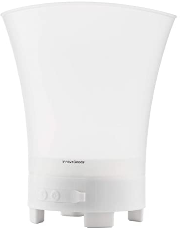 InnovaGoods® Cubitera LED avec haut-parleur rechargeable Sonice, garde vos boissons fraîches et vous divertit avec de la musique, design compact et élégant, idéal pour la maison et les fêtes.