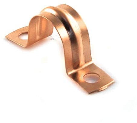 Bes 15mm Copper Pipe Plumbing Clamp Vise Fixing Wall Brackets - Gold