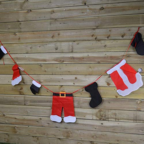 Be-Creative Corde à linge de 2,4 m de long pour intérieur/extérieur Père Noël