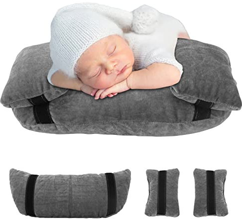 3 Pcs Newborn Photography Prop Baby Photo Posing Aid Pillow Kid Posing Photo Shoot Studio Pillow Positioner Beans Bag for Infant Boy Girl