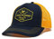 DRESSED IN MUSIC PLAY WITH ME Trucker Origins Baseball Cap verstellbar - Mützen für Männer / Frauen Surf Monkey®, Marineblau / Gelb, One size