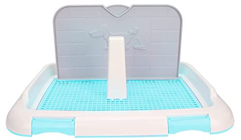 Trainingstoilette, Zaun Hundetoilette für Rüden für kleine Hunde(Blue)