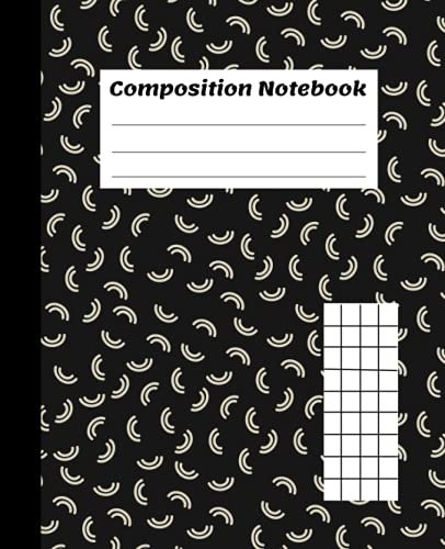 Top Flight Sewn Marble Composition Book: Black/White, Quad Rule, 4 Squares per Inch, (7.5*x*9.25) Inches, 100 Sheets