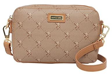 US.POLO ASSN.Hampton Horiz.Crossbody Printed BEUHD5147WVG Handtasche (CAMEL)