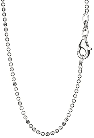 NKlaus 60cm Kugelkette 925 Silber elegante Halskette Breite: 1,5mm Collier 4,02g schwer 8210
