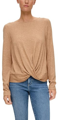 s.Oliver Damen T-Shirt Langarm Brown 36