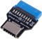 Silverstone SST-CP14-R, USB 3.0 Internal (19 Pin) Right Angle Socket Adapter to USB 3.1/3.2 Type-C (20 Pin) Key A