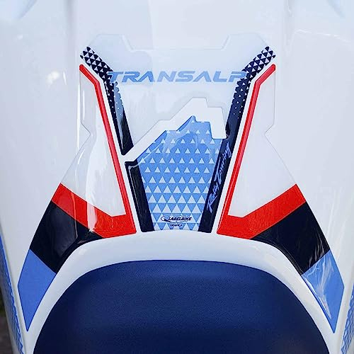 labelbike - Adesivo 3D Paraserbatoio Moto Decorazione e Protezione con Licenza Ufficiale Honda in Resina compatibile con Honda Transalp 2023