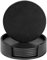 RICHSUM Lot de 6 sous-verres en cuir pour la protection contre les déversements pour le bureau, durables et antidérapants, parfaits pour les tasses et tasses à café, 10 cm (Noir)