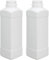 Fituenly Botella de plástico HDPE de 1000 ml con Tapa, envase hermético para detergente líquido, Botella de Grado alimenticio.