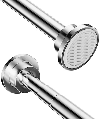 Edelstahl Duschvorhangstange Teleskopstange Von 40-230cm Länge Ohne Bohren (Stange 40-60cm)
