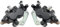 Mabutingti Front Left Right Brake Calipers with Pads Fit for Kawasaki KFX700 Brute Force 650 Prairie 650 700 KVF650 KVF700