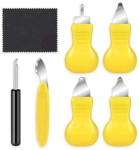 Mozeat Lens 6 Stück Uhrenrückseiten Entferner Uhrenöffner Uhrenreparatur Werkzeug Set Uhr Batteriewechsel Werkzeug Gehäuseöffner Kit für Uhrenrückseiten Entferner und Uhrenreparatur