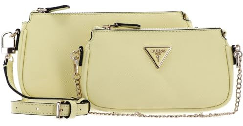 GUESS Noelle Double Pouch Crossbody Pale Yellow