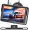 Inefala Caméra de Recul sans Fil avec écran 5, Imperméable IP69K Vision Nocturne HD 145°Grand Angle pour Voiture Camion Véhicule Utilitaire Camionnette