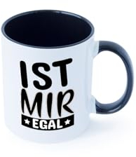 Ist mir egal Tasse Weiß Schwarz