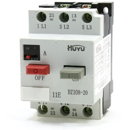 DZ108-20 20A Courant nominal 1NO 1NC 1-1.6A Disjoncteur industriel