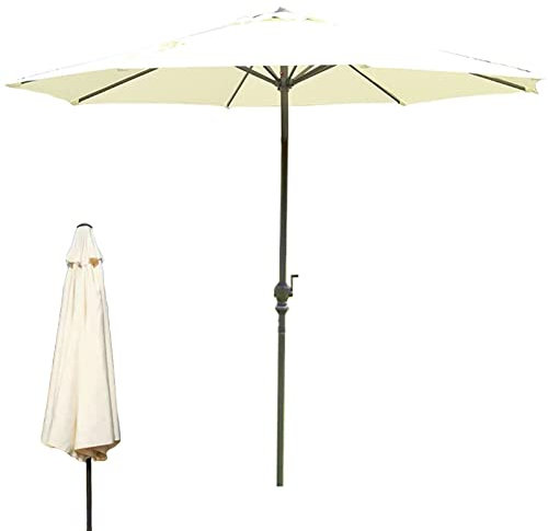 ABBNIA Gartensonnenschirm, 1 Stück, Mehrzweck-Sonnenschirm für den Garten, Outdoor, Sonnen-/Regenschirm, winddichter Schutz, rundes Schattendach, für Strand/Pool/Sonnen