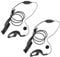 HYSHIKRA Walkie Talkie Security Earpiece Headset Compatible with Motorola DP3400 DP4400 DP4800 DGP4150 XiR-P8200 Radio G Shape Ear Piece with Mic and PTT (5 pack)