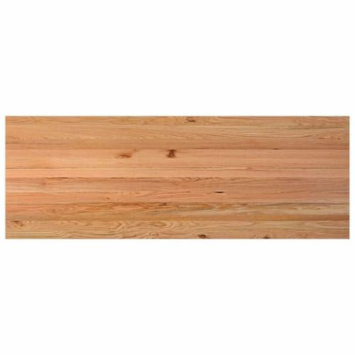 vidaXL Schreibtischplatte Hellbraun 280x90x4 cm Massivholz Eiche, Arbeitsplatte, Küchen Arbeitsplatte, Ersatztischplatte, Tischplatte