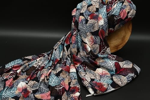 Preiswert & Hochwertiger Polycotton Stoff, 300 x 140 cm Meterware – Vielseitig für Dekoration, Bekleidung, DIY & Basteln, Tischläufer, Patchwork & Kinderstoffe-Mehrfarbiges Retro-blumendesign