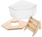 Levemolo 1satz Hamster Sandbad Box Mit Transparente Teilige Sandbadewanne Für Kleine Tiere Vielseitig Einsetzbar Als Bad Oder Toilette Und Für Nager