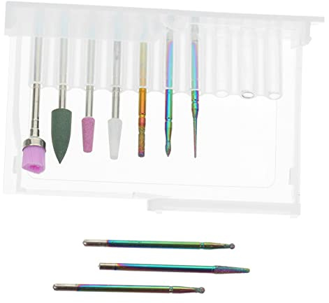 DEARMAMY 10stücke Professionelle Bits Für Maniküre Zum Entfernen Von Nagelhaut Und Lack Aus Hochwertigem Material Für Schleifergebnisse