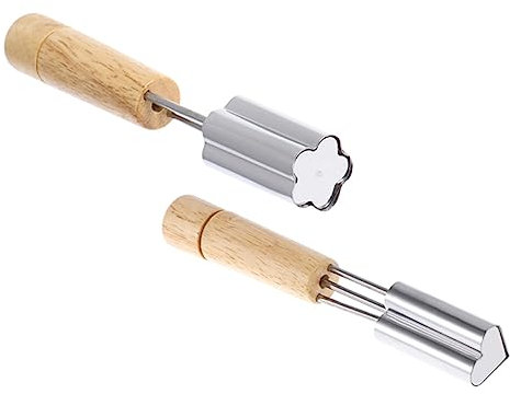 CIYODO Cortadores de Galletas Inoxidable 2 Piezas Molde para Hornear Utensilios de Cocina Herramientas para Hacer Postres para Niños de Usar y Almacenar