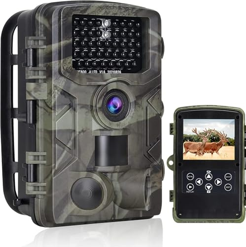 VanBangTec Wildlife Camera, 50MP 4K Trail Camera with Night Vision 0.2s Motion Activated Waterproof, Gardens Camera for Hunting Nature, Not Include Memory Card