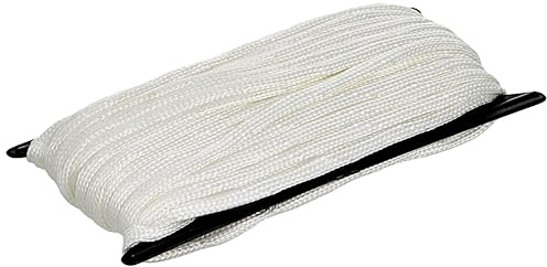 Coghlan's Poly Cord – 50 ft Light-Duty Camping Rope with Durable Polypropylene Shell,Reusable Spool for Outdoor and Recreational Use - White