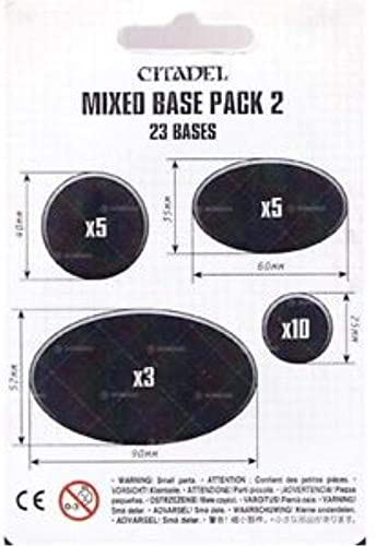 Games Workshop 99079999005 Citadel Mixed Base Tabletop und Miniaturspiel, schwarz