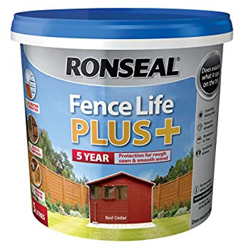 Ronseal RSLFLPPRC5L 5 Litre Fence Life Plus Paint - Red Cedar