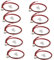 Xenterio Serie CV Platinen-Anschlussset mit abgewinkelten Stiftleisten, Raster 2,54mm, 4-polig, Buchse mit 300mm Kabel, 10 Paare