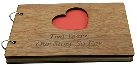 Album mit Aufschrift „2 Years Our Story So Far“ – Scrapbook, Fotoalbum oder Notizbuch, tolles Geschenk für 2. Jahrestag