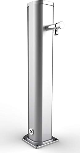 arkema Fontana Lavapiedi da Giardino con Rubinetto Temporizzato Jolly Verniciata Inox