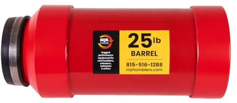MJR Tumblers 1.5 Gallon Rock Tumbler Barrel - Barrel for Tumbling, Rock Polisher Tool, 25 lb