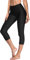 Anwell Badeshorts Wassersport Schwimm Leggings Uv Schutz Lang Badehose Sporthose Boardshorts Bauchweg Schwarz M
