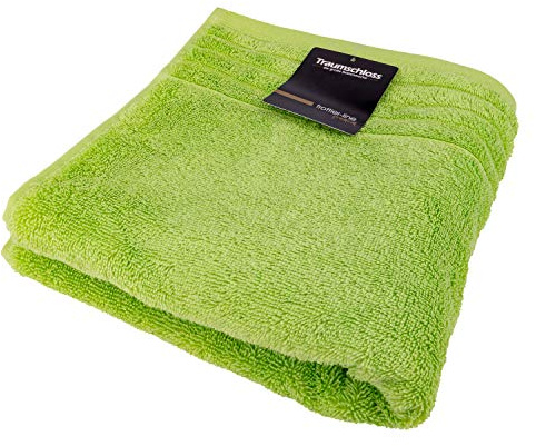 Traumschloss Frottier-Line Premium hautsympathisches Badetuch aus Baumwolle, Farbe:grün, Größe:100x150
