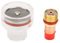 Fafeicy WP Schweißbrenner-Kit-Zubehör, WP-Brenner Gaslinse Spannzange Glasbecher für WP-17/18/26 Argon-Lichtbogenschweißen, Geeignet für 2,4 mm Wolframnadeln (2,4 mm)